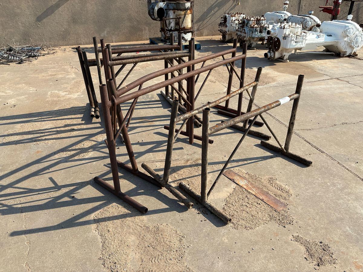 Used (7 sets) T-shaped sucker rod racks