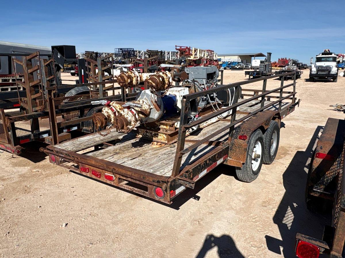 Used 2012 DIAMOND C 18’ X 7’ T/A BUMPER PULL UTILITY TRAILER
