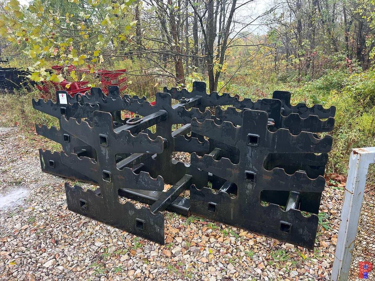 Used (3) FLOW IRON PIPE RACKS