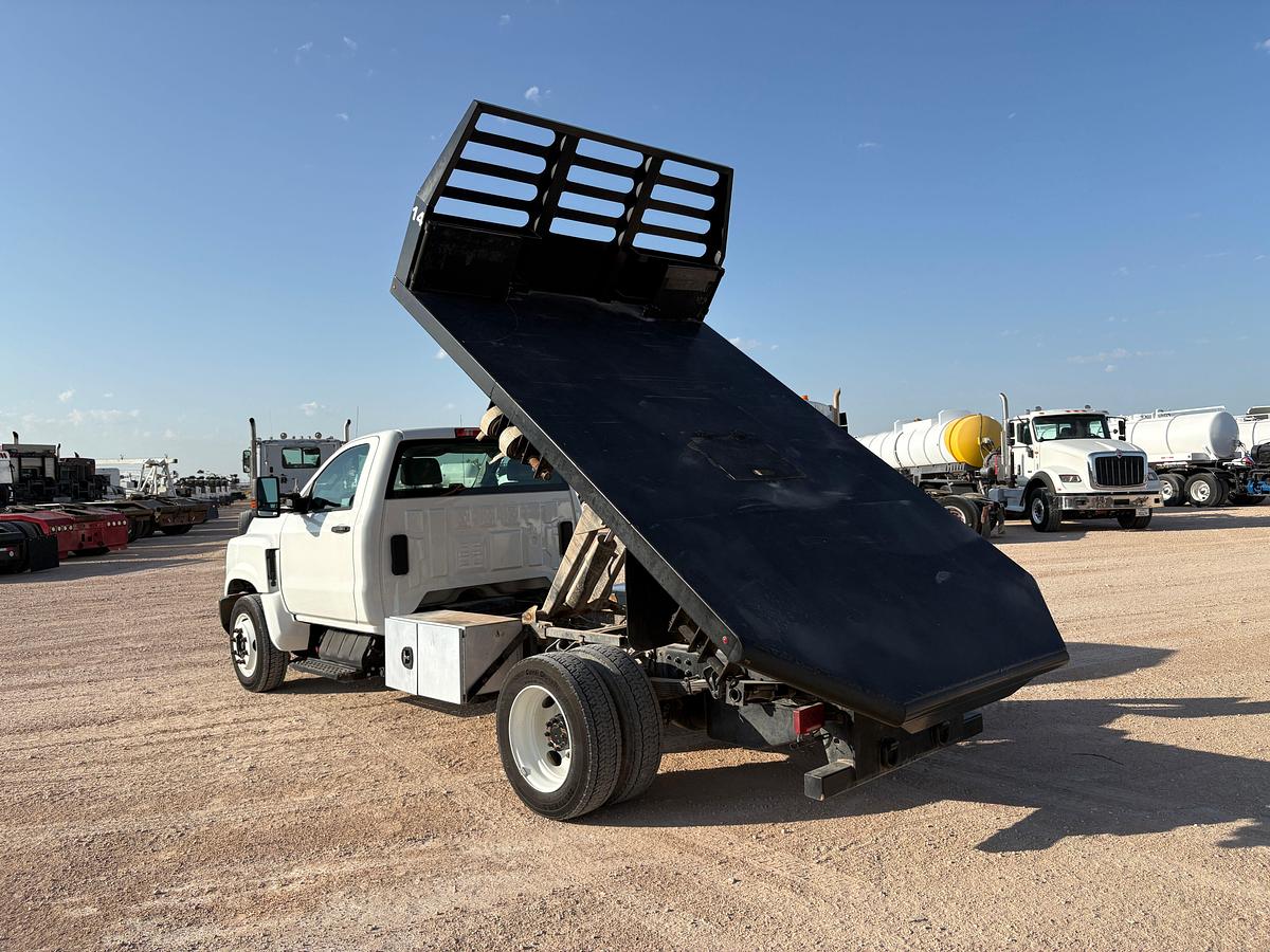 Used 2022 INTERNATIONAL CV515 SINGLE CAB FLATBED DUMP TRUCK