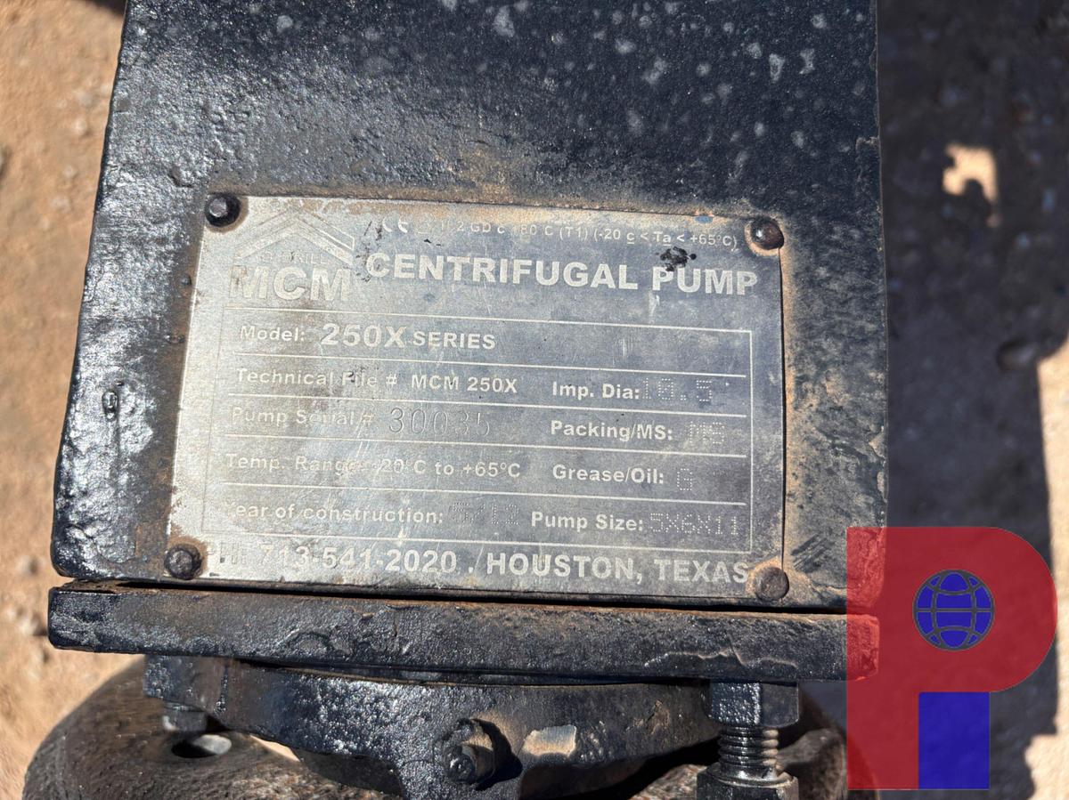 Used MCM 250X SERIES 5X6X11 CENT PUMP W/ 4-STATION INTAKE & DISCHARGE MANIFOLDS