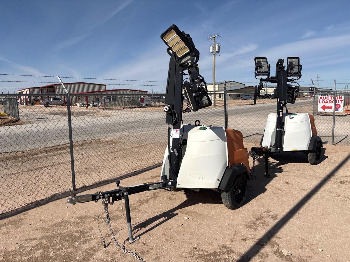 Used 2018 GENERAC MLT6SMD 6KW S/A BUMPER PULL LED LIGHT TOWER