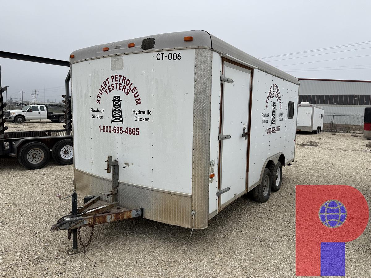 Used 2012 CARGO CRAFT 16’ T/A BUMPER PULL COMMAND CENTER CARGO TRAILER