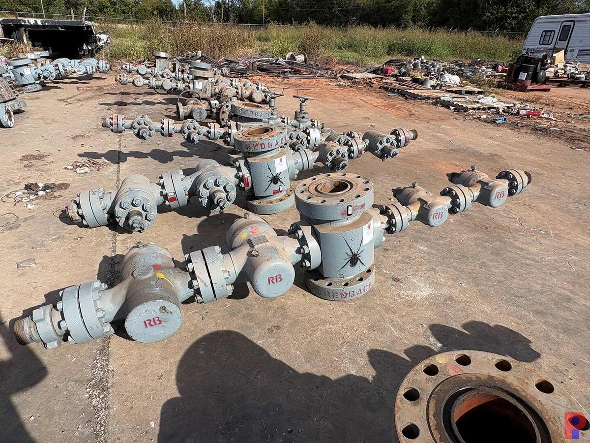 Used 7-1/16” FLUID CROSS W/ (2) 4-1/16” 10K & (2) 2-1/16” 10K GATE VALVES