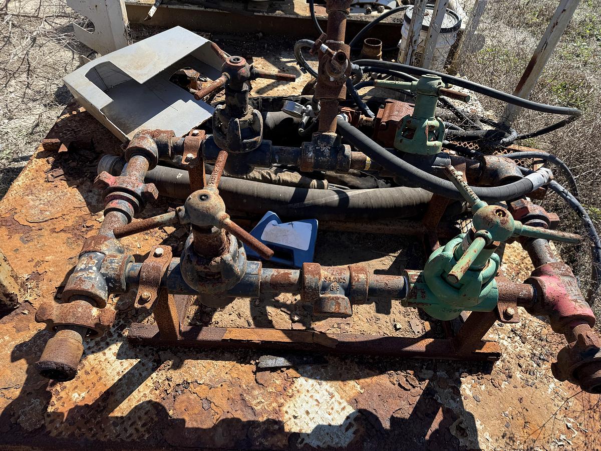 Used 25’ X 8’ PUMP SKID W/ DETROIT SERIES 60 & CONTENTS (INCOMPLETE)