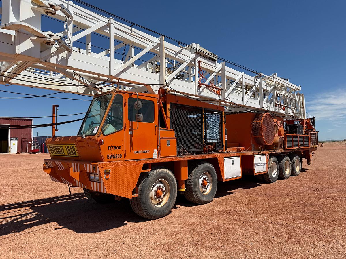 Used 2006 TAYLOR C500 DD 104'-250K 5-AXLE WELL SERVICE WORKOVER RIG