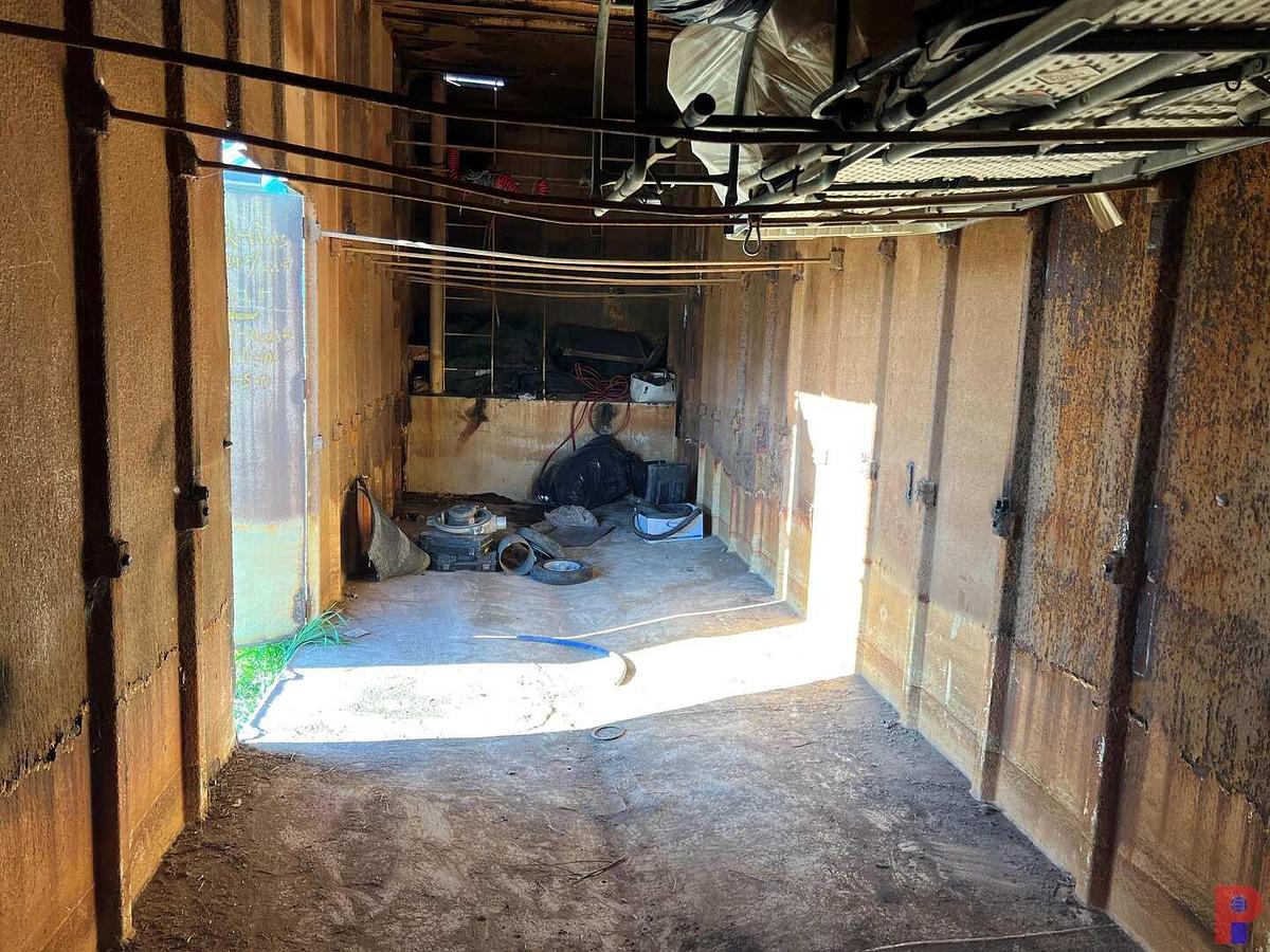 Used 35’L X 8’W SINGLE AXLE FRAC TANK CONVERTED TO STORAGE ROOM