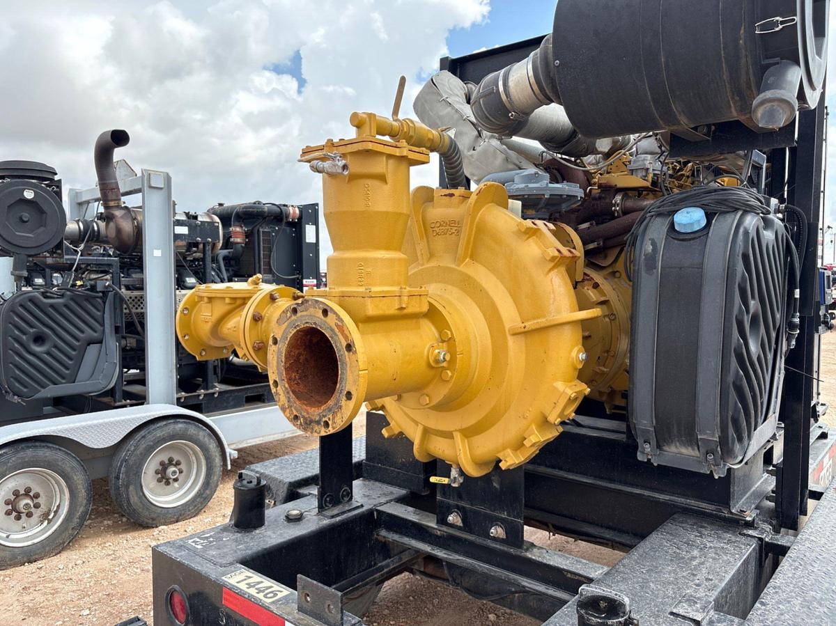 Used Cornell D6875-2 6x8 water transfer pump mtd on t/a bumper pull trailer