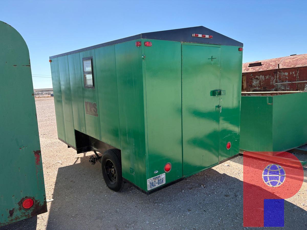 Used SHOPBUILT 12’ X 7’ T/A BUMPER PULL DOGHOUSE TRAILER