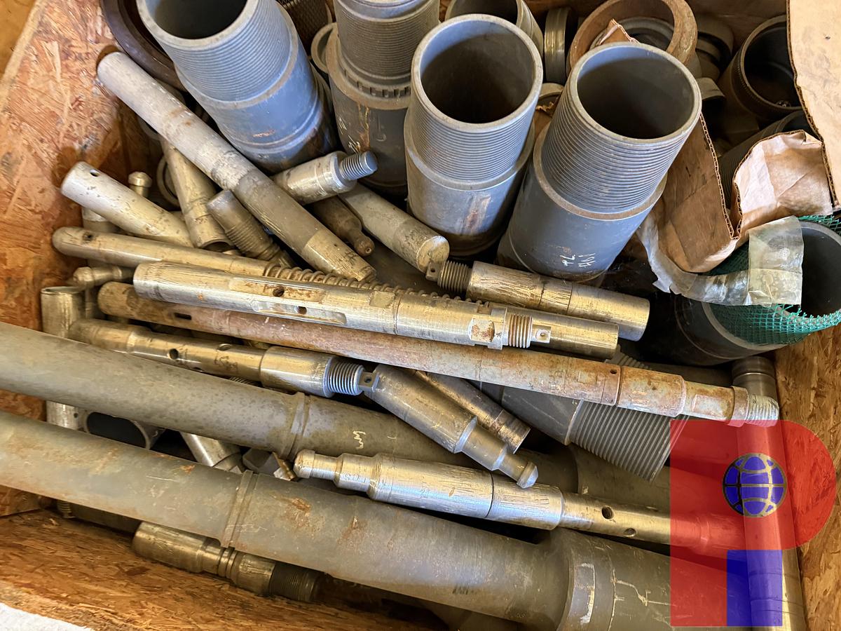 Used (4) CRATES OF VARIOUS BOP RAMS, VALVE STEMS, COLLARS, SLEEVES, & RELATED