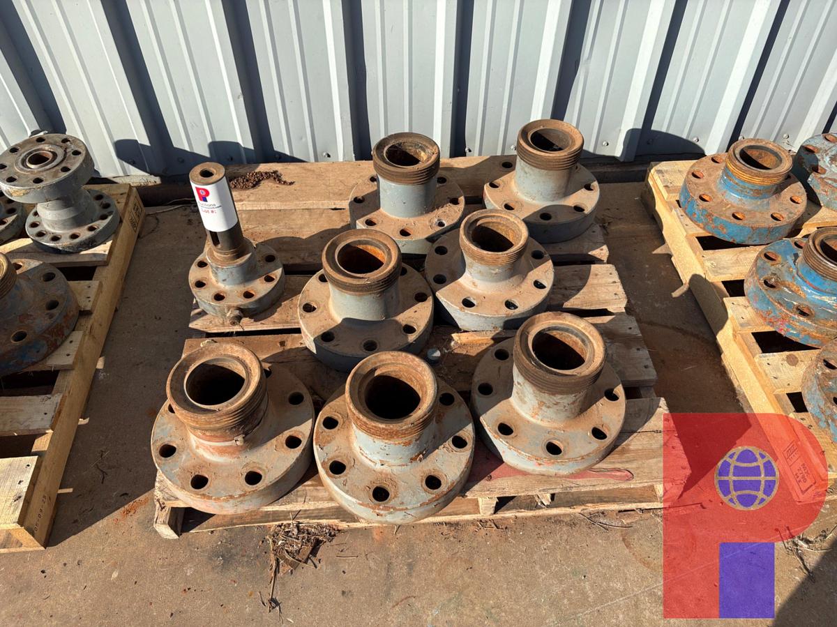 Used (7) 4” WECO FLANGES & (1) FLANGED STEM PROTECTOR