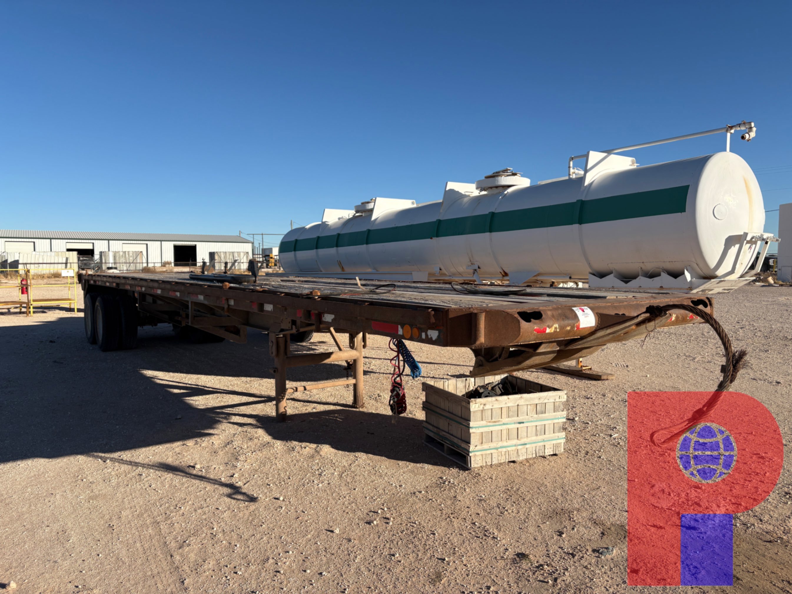 Used SHOPBUILT 40’ X 8’ T/A FLATBED TRAILER