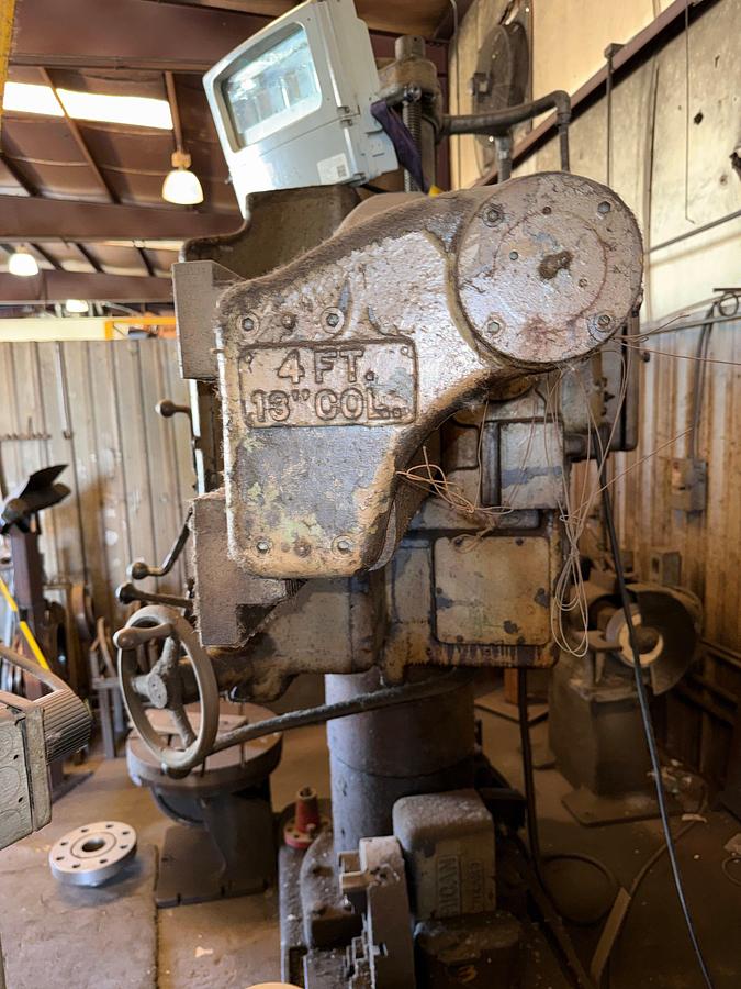 Used AMERICAN TOOL WORKS 4FT. 13” COL. RADIAL ARM DRILL PRESS