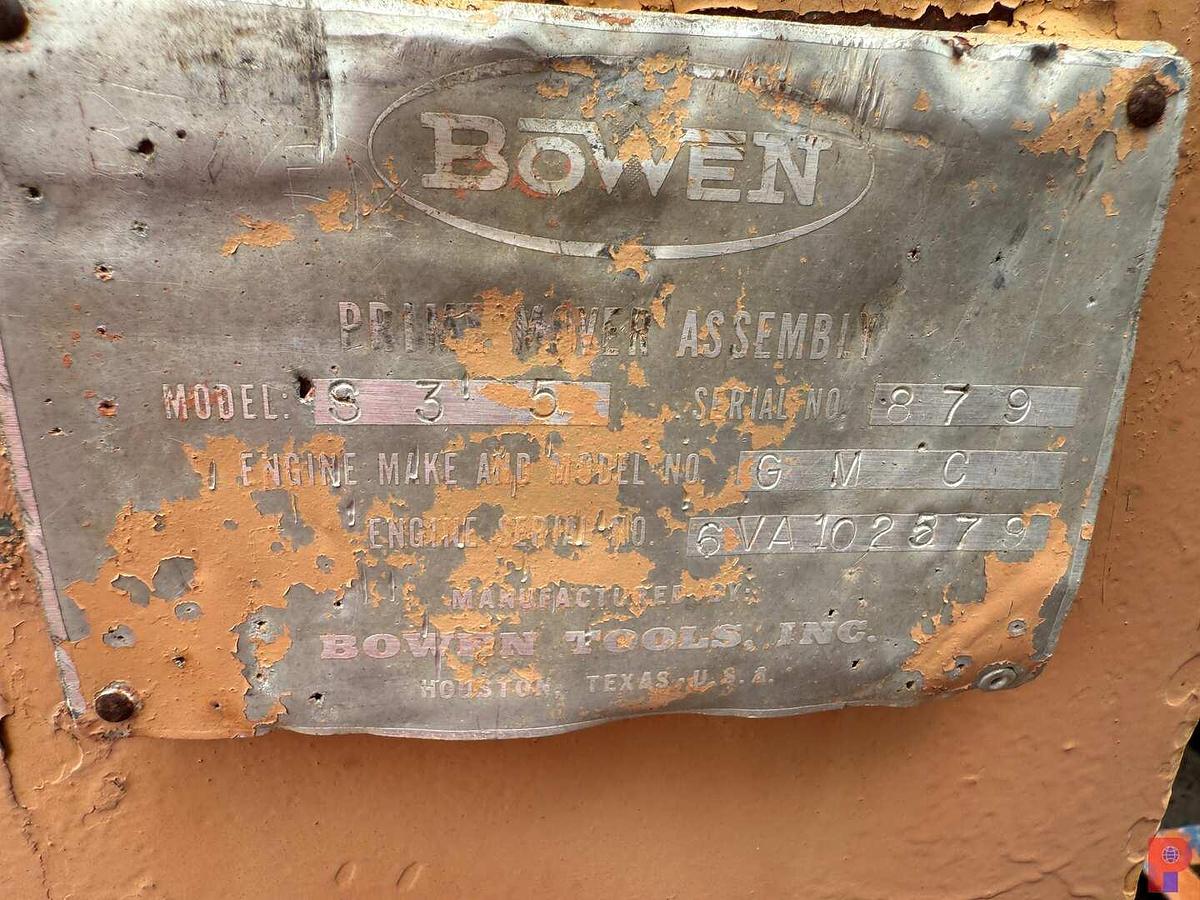 Used BOWEN 3.5 120-TON POWER SWIVEL SKIDDED UNIT