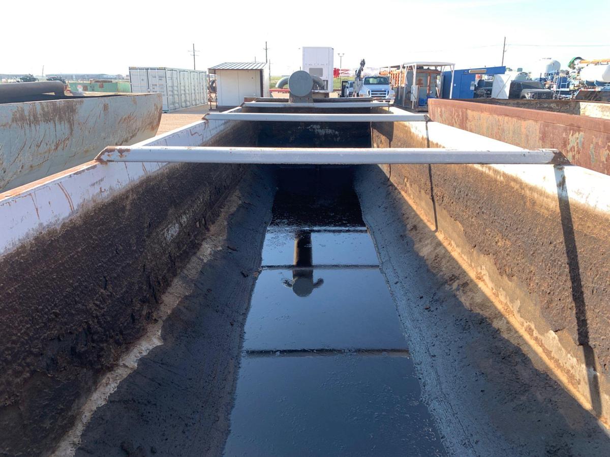 Used 35’L x 8’W x 8’T 398bbl Round Bottom Open Top Tank
