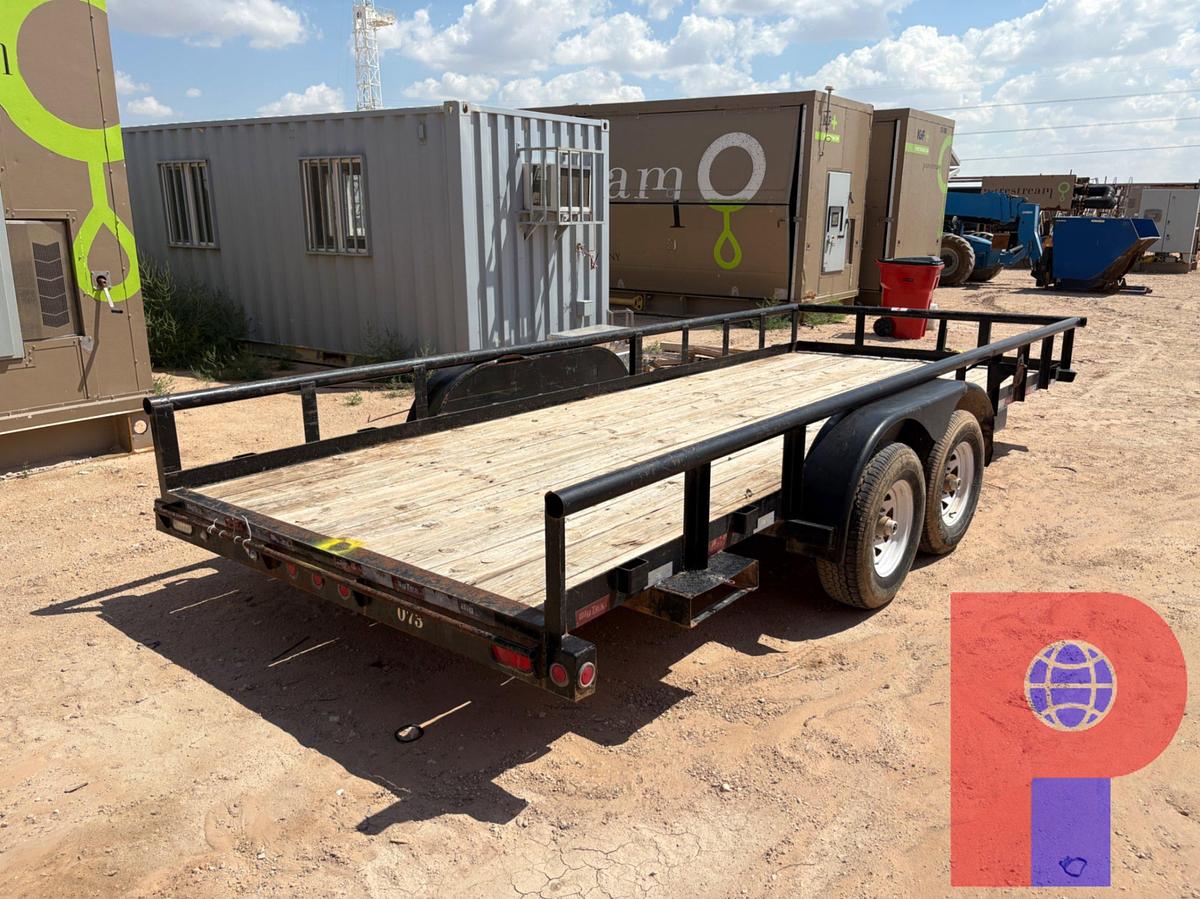 Used 2017 BIG TEX 18’ X 7’ T/A BUMPER PULL UTILITY TRAILER