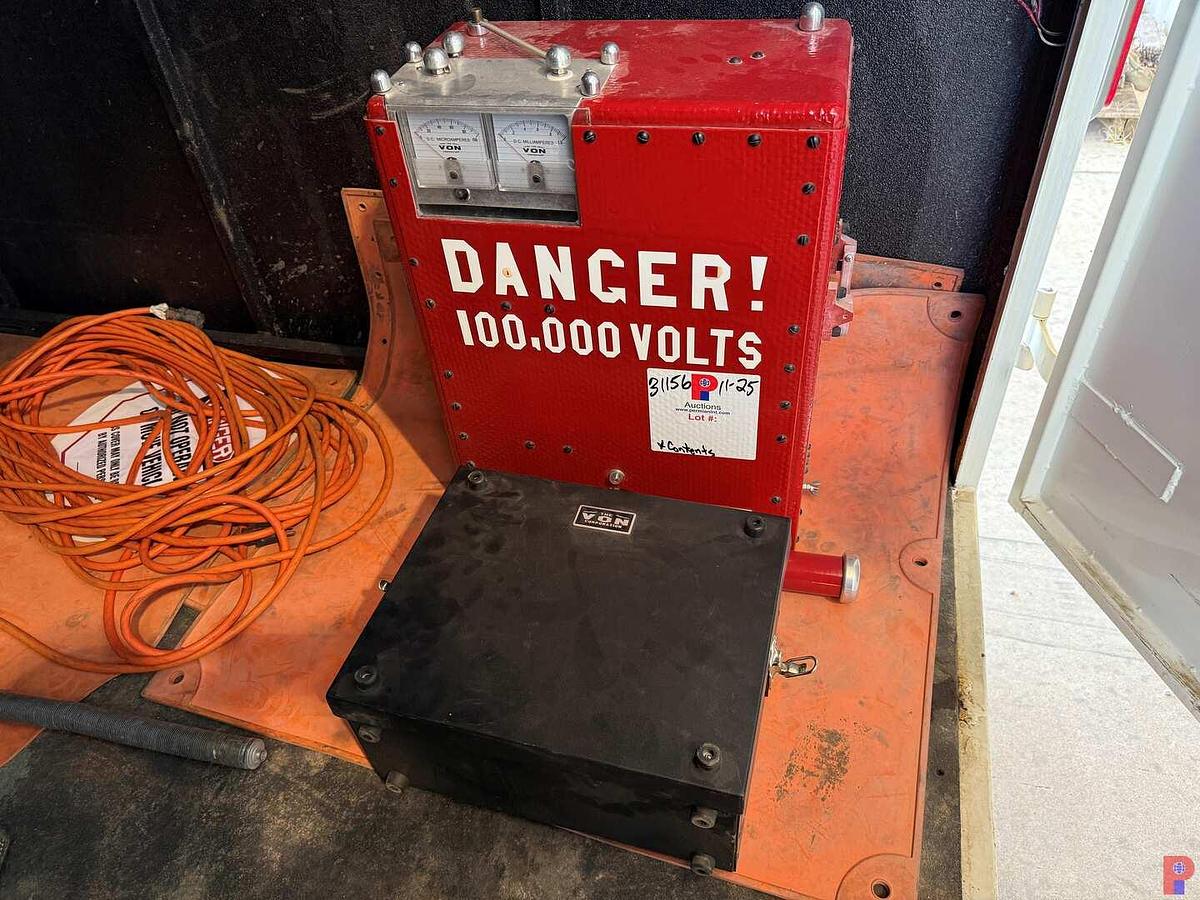 Used THE VON PORTABLE 100,000 VOLT D.C. TESTER (UNUSED)