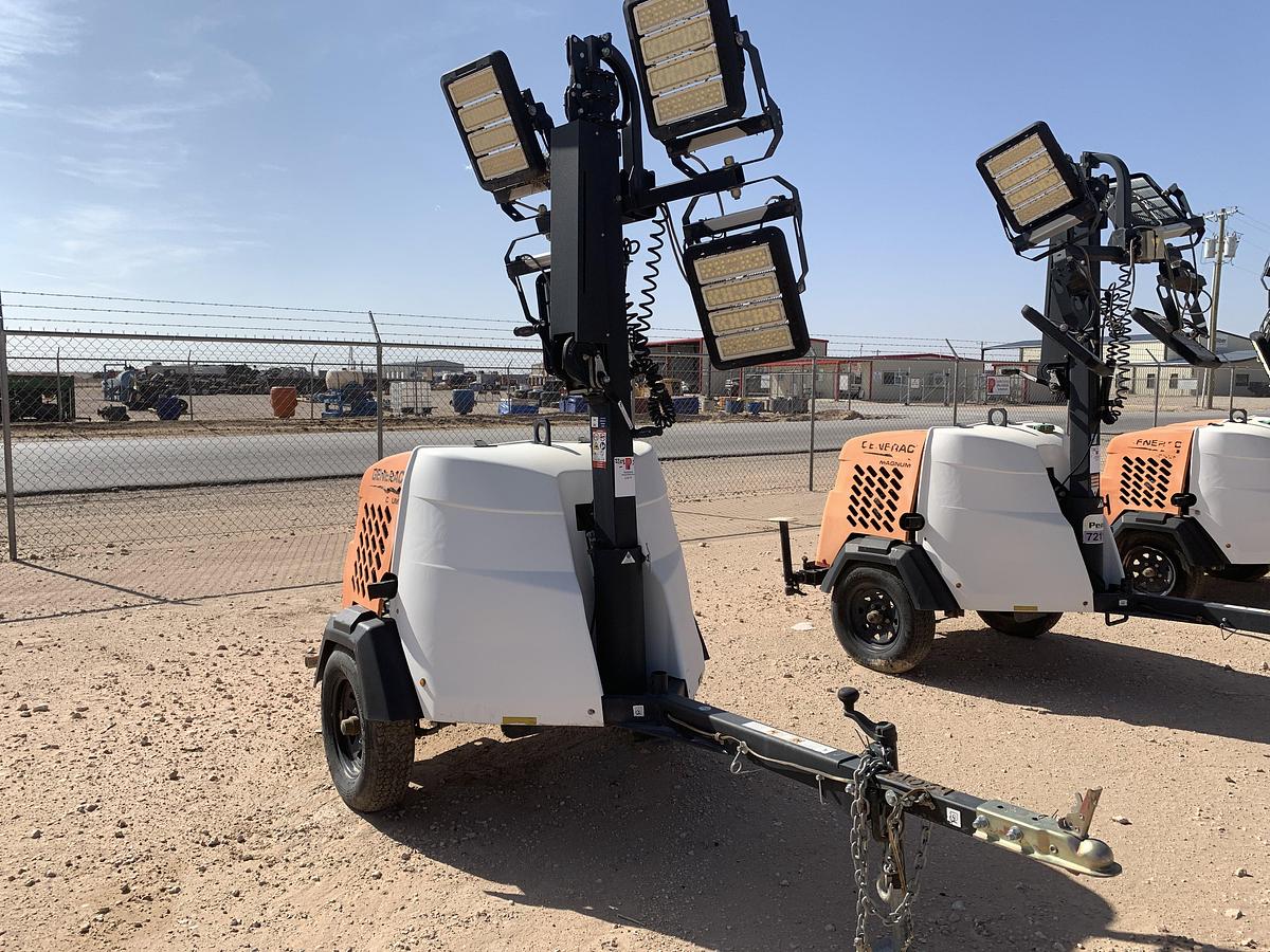 Used 2018 GENERAC  MLT6SMD 6KW S/A BUMPER PULL LED LIGHT TOWER