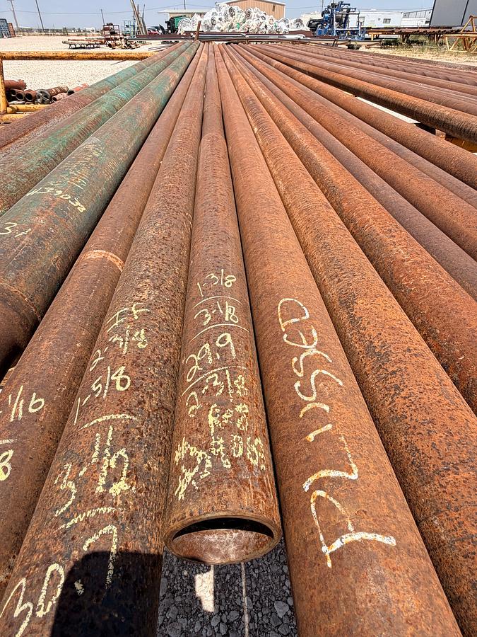 Used 3-1/8 OD x 1-3/8 ID x 29.9 ft. Long Slick Drill Collar w/ 2-3/8 REG CONN.