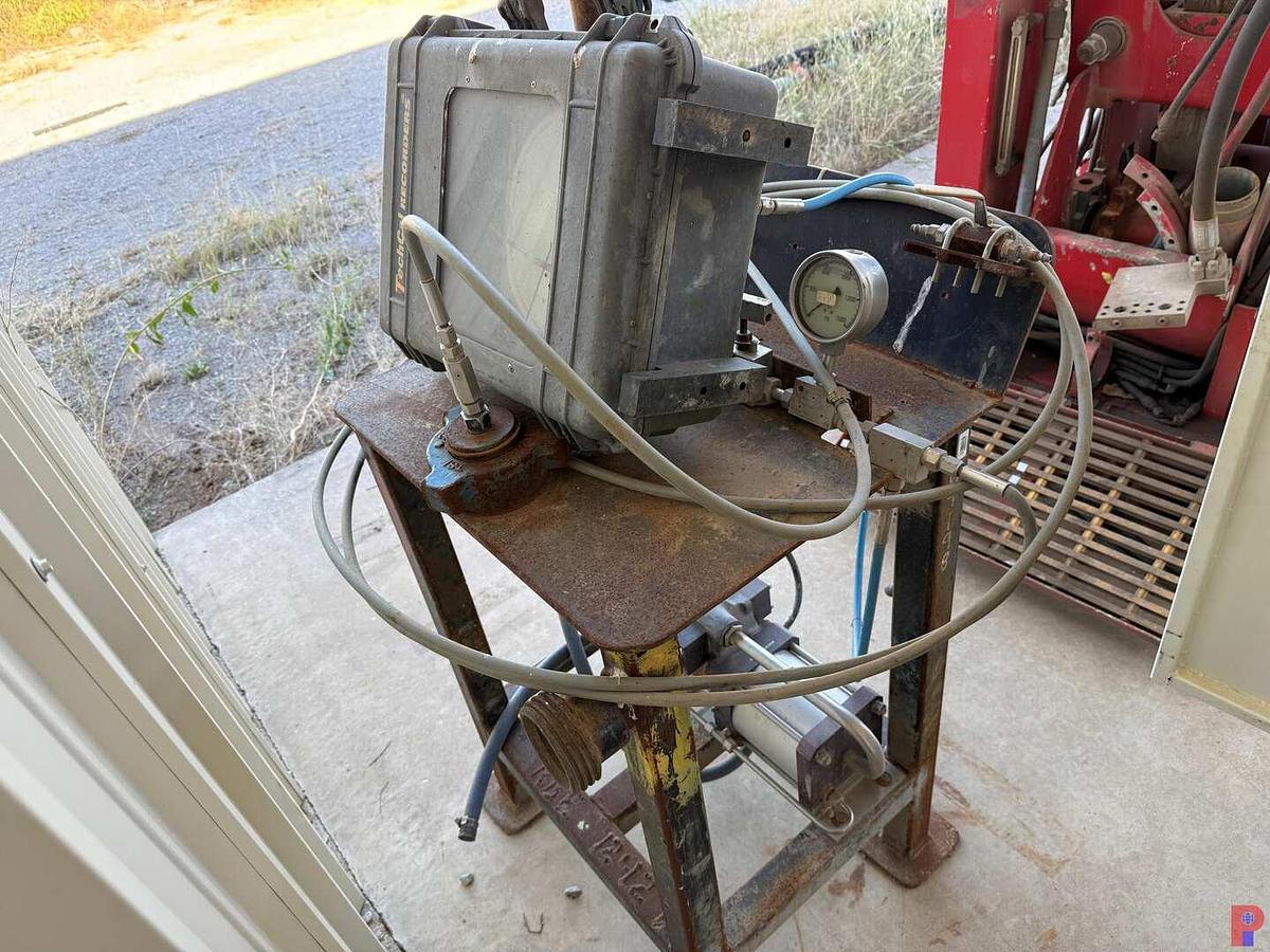 Used 15K WP HYDRAULIC TEST STAND W/ CHART RECORDER