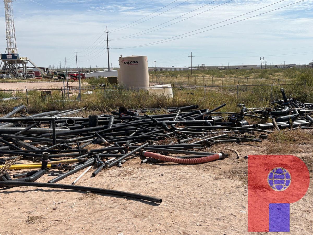 Used LARGE ASSORTMENT OF 3” - 10” DIAMETER POLY PIPE JOINTS, CUT OFFS & FITTINGS