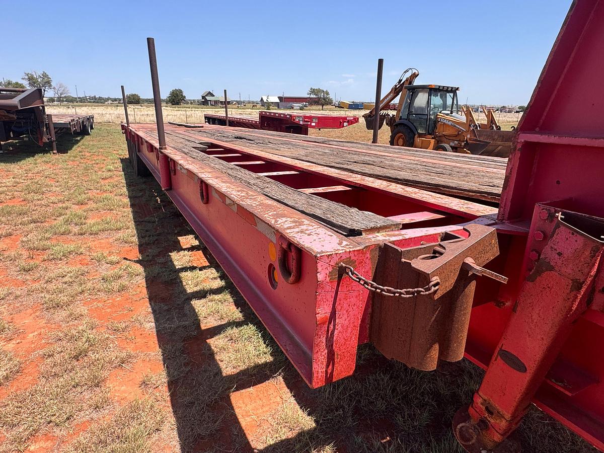 Used 2001 ATOKA 3 AXLE STIFF NECK OILFIELD LOWBOY TRAILER