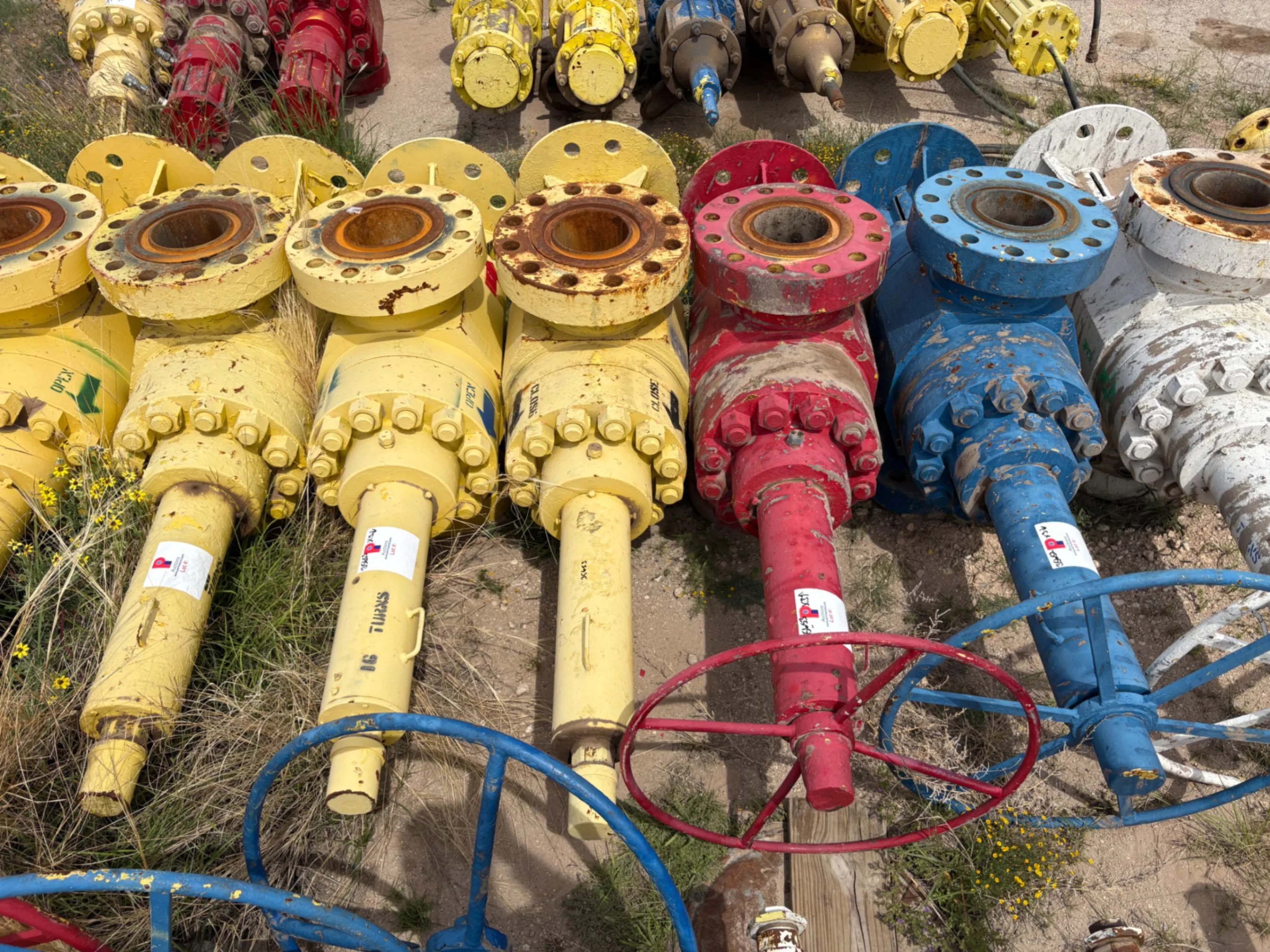 Used (3x$) (3) 7-1/16” frac valves