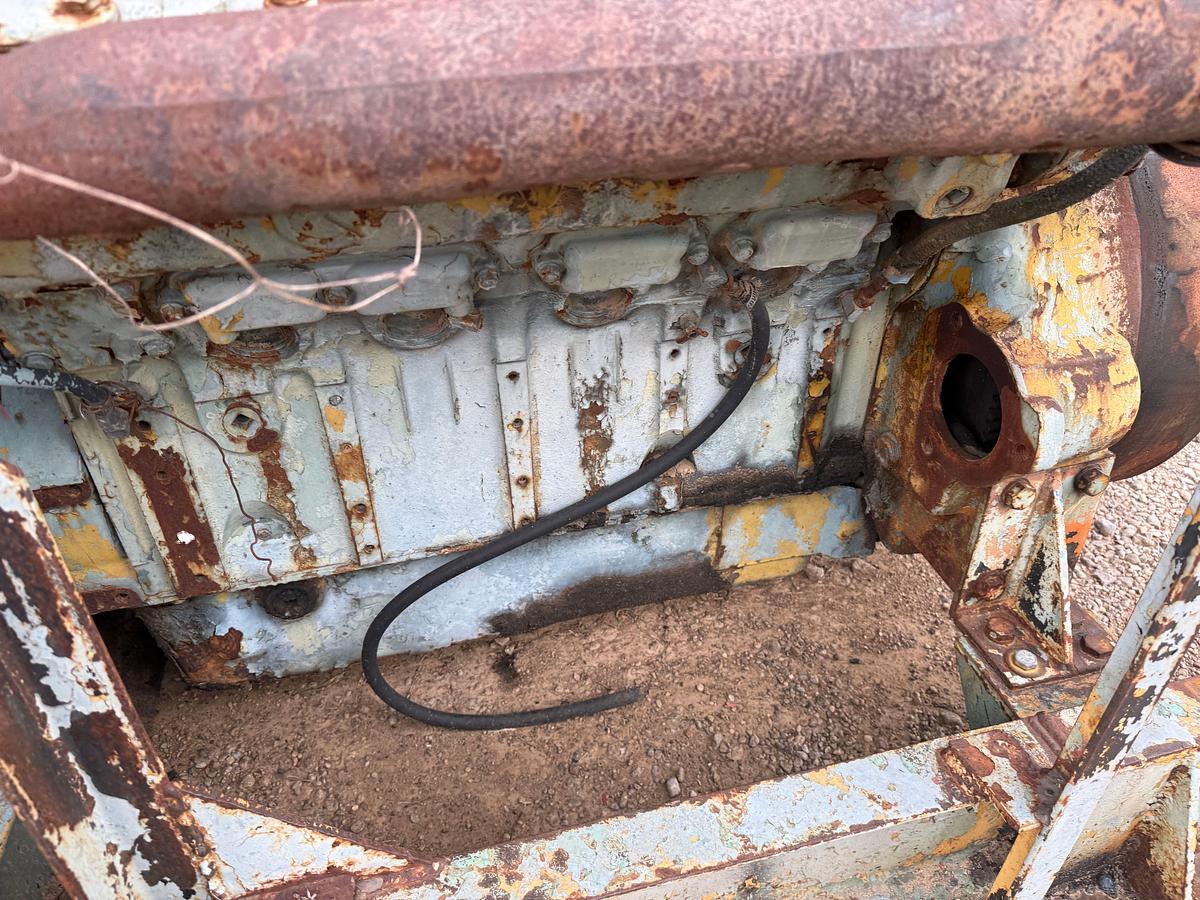 Used DETROIT 8V71T ENGINE & RADIATOR, SKIDDED (INCOMPLETE)