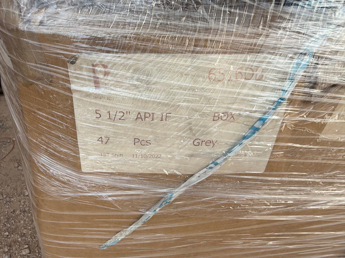 Used PALLET W/ (QTY. 300+) 5-1/2” THRU 6-5/8” NC-56/IF/XH BOX/PIN END THREAD PROTECTORS