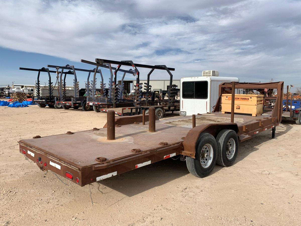 Used 2017 Lamar Gooseneck Flatdeck w/ Double BOP Stumps