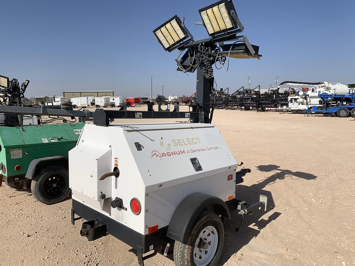 Used 2015 MAGNUM TRAILERS MLT4060MV S/A BUMPER PULL 6KW LED LIGHT TOWER