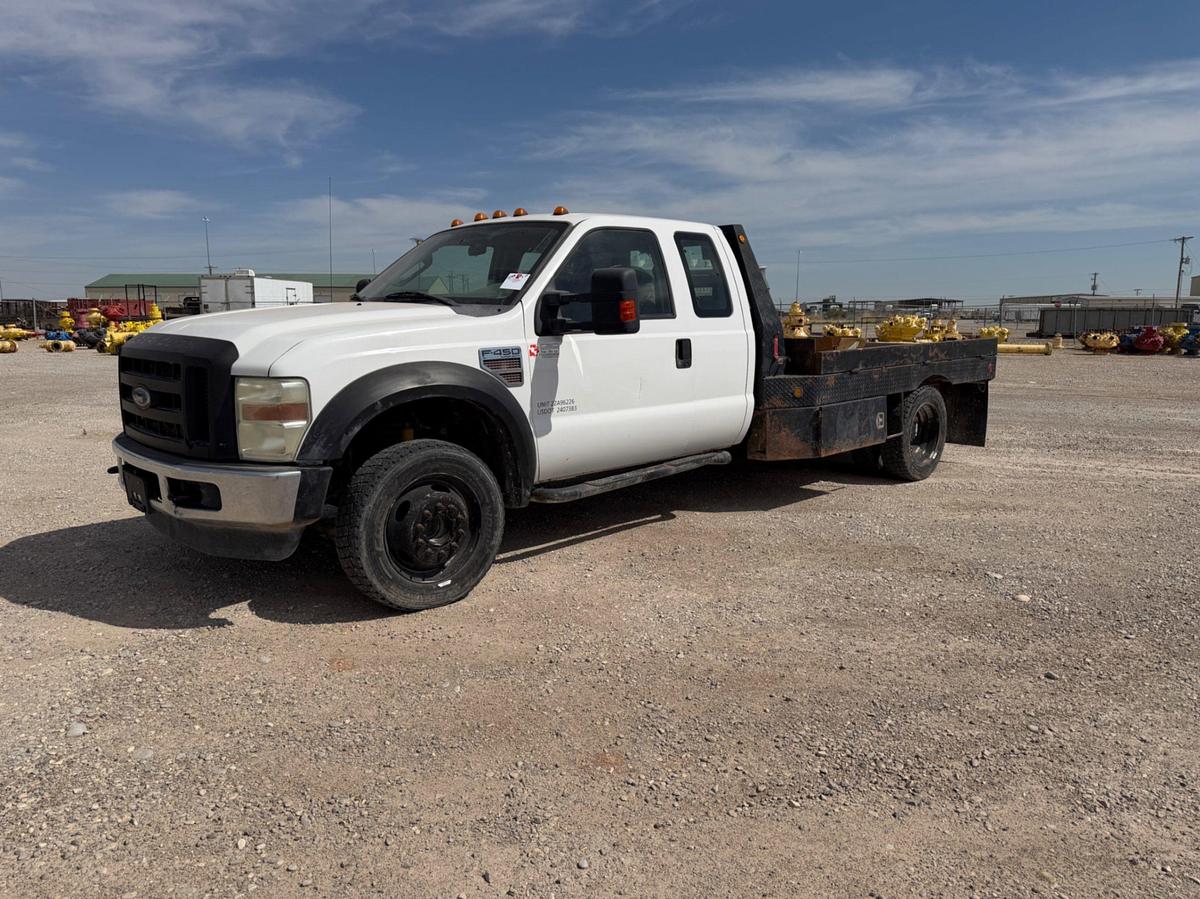 Used 2009 Ford F-450 Super Duty Ext. Cab Flatbed Dually Pickup