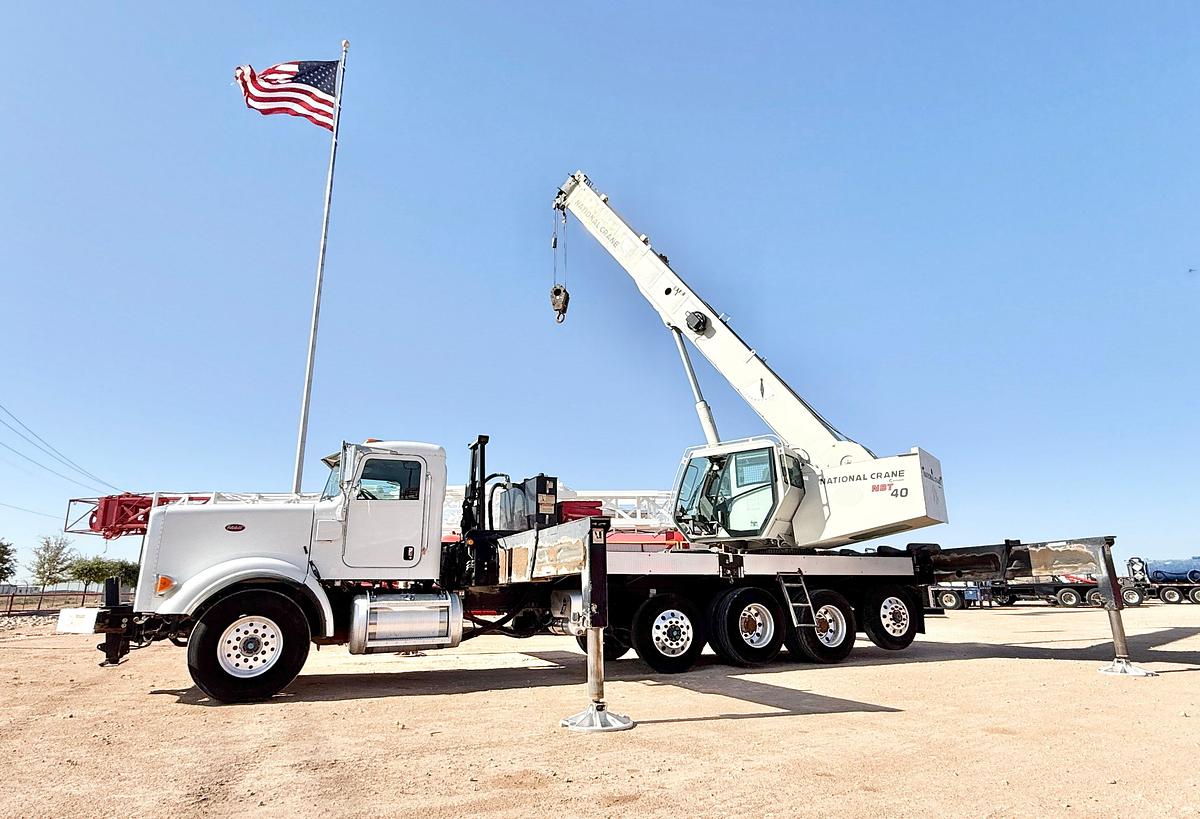 Used 2013 NATIONAL NBT-40 40 TON CRANE MTD ON 2013 PETERBILT 367