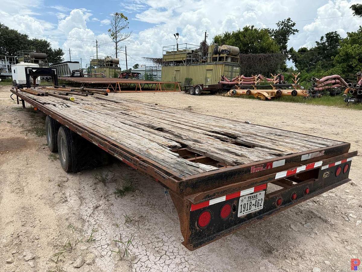 Used 2005 JAMIES WELDING 40’ X 102” T/A DUAL WHL. FLATBED GOOSENECK TRAILER