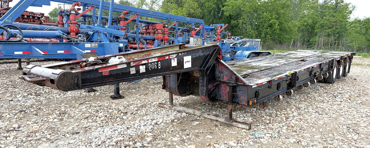 Used 1981 LUFKIN  34' X 96" 3-AXLE NARROW NECK LOWBOY TRAILER