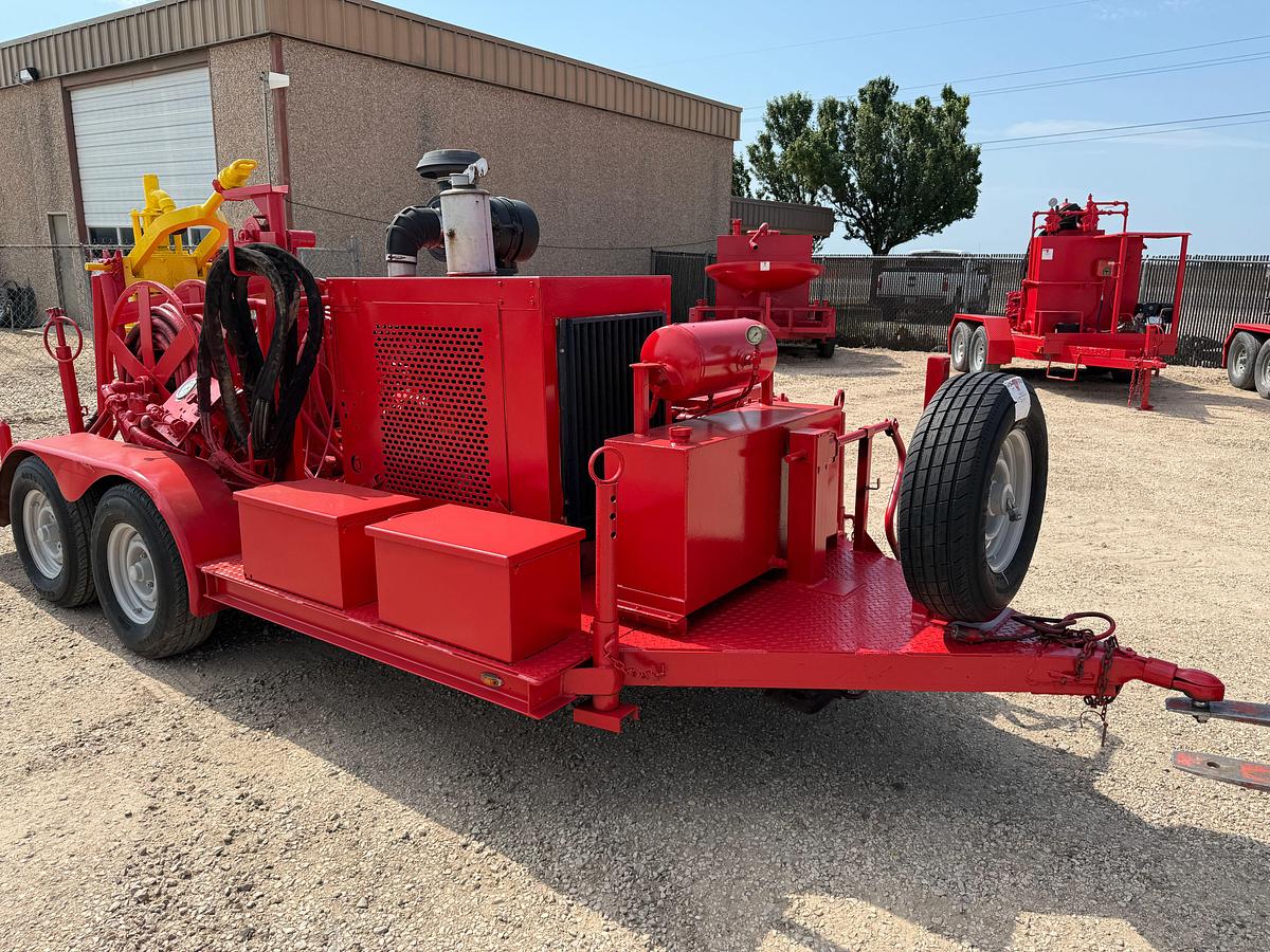 Used Logan 2.5 power swivel mtd on T/A bumper pull trailer