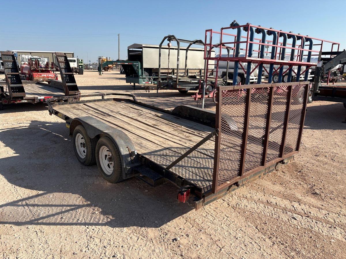 Used 2001 BIG TEX 16’ X 83” T/A BUMPER PULL UTILITY TRAILER