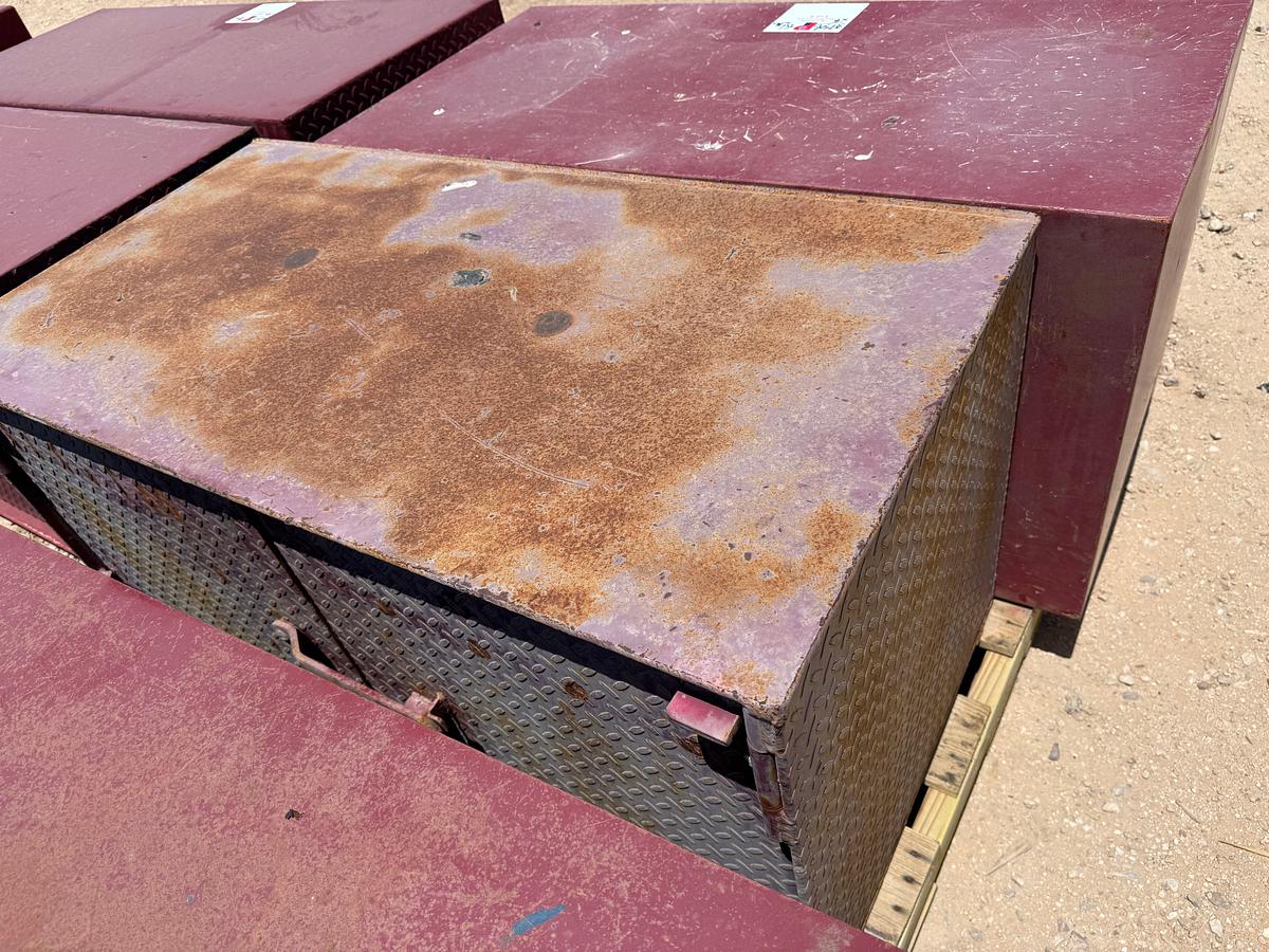 Used (2) 4’L x 2’W x 2’H STEEL 2-DOOR TOOL BOXES