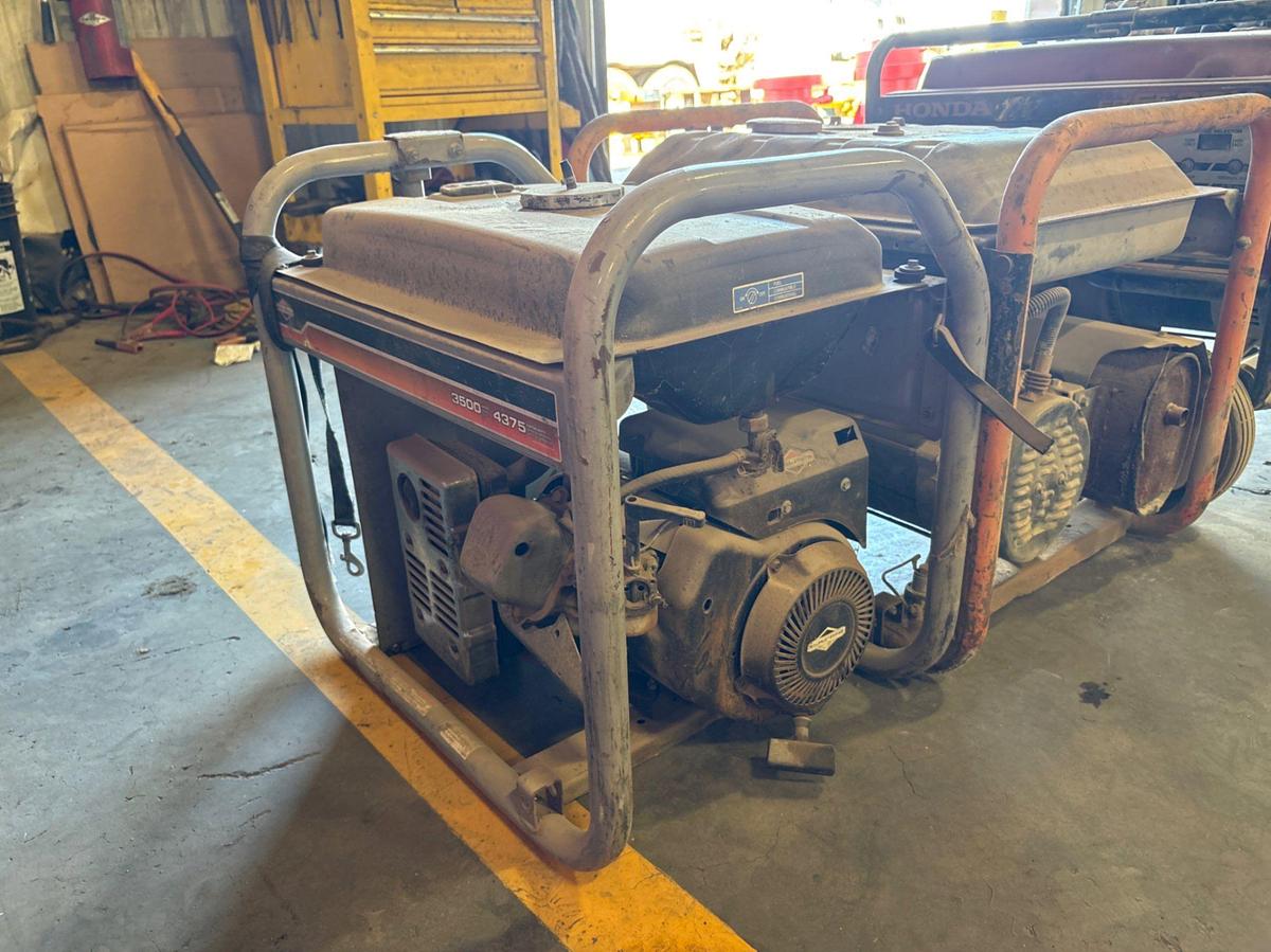 Used (3) portable generators, 3.5KW to 6.5KW