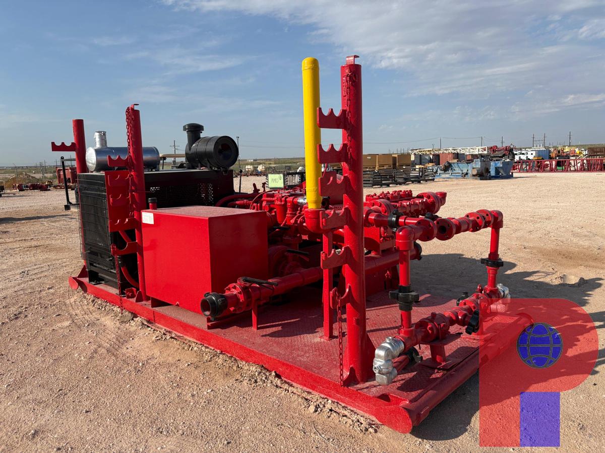 Used GARDNER DENVER TEE TRIPLEX PUMP, SKIDDED