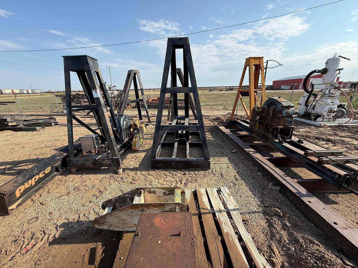 Used (1) CABOT 40 D, (1) CABOT TYPE 11 PUMPING UNIT GEAR BOXES, (3) SKIDS, & RELATED, INCOMPLETE F/ PARTS