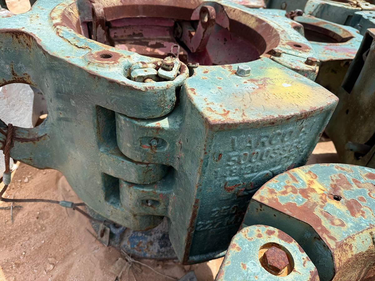 Used (3) BJ, TEXAS INTERNATIONAL, VARCO 250-TON SLIP TYPE SPIDER CASING ELEVATORS
