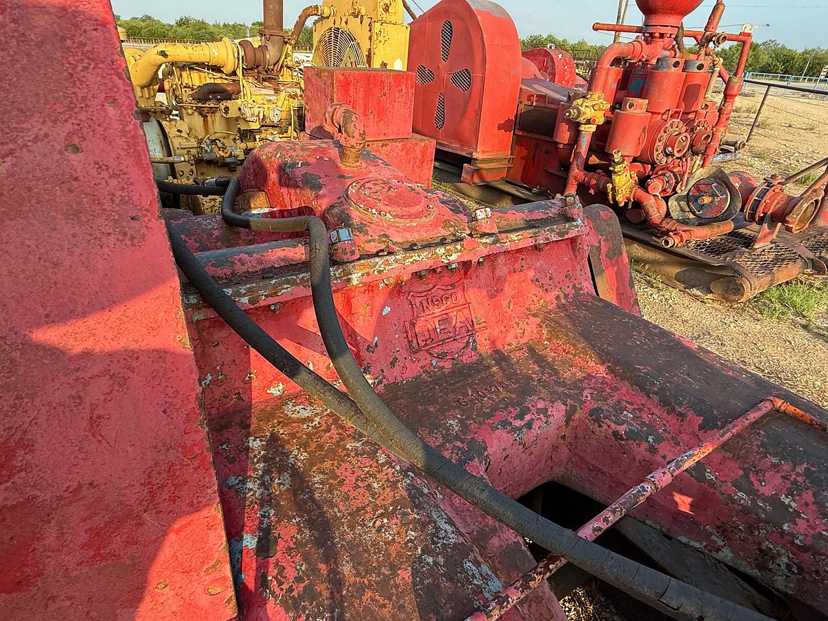 Used IDEAL C-150 DUPLEX MUD PUMP P/B CATERPILLAR 3306TA, SKIDDED