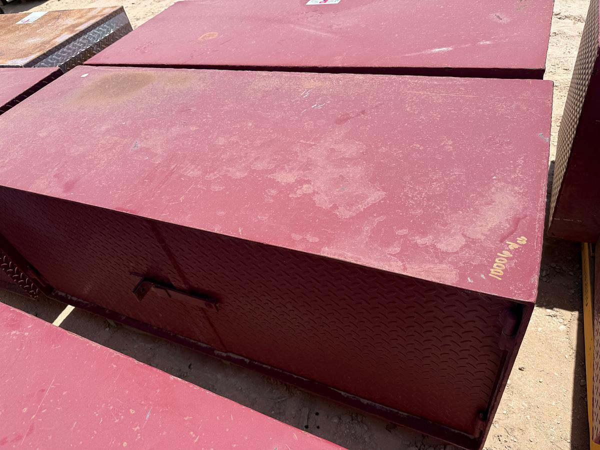 Used (2) 5’L x 2’W x 2’H STEEL 2-DOOR TOOL BOXES