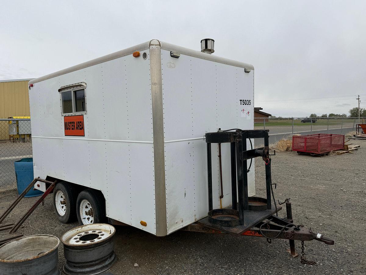 Used 2002 Shopbuilt 12’ t/a doghouse trailer