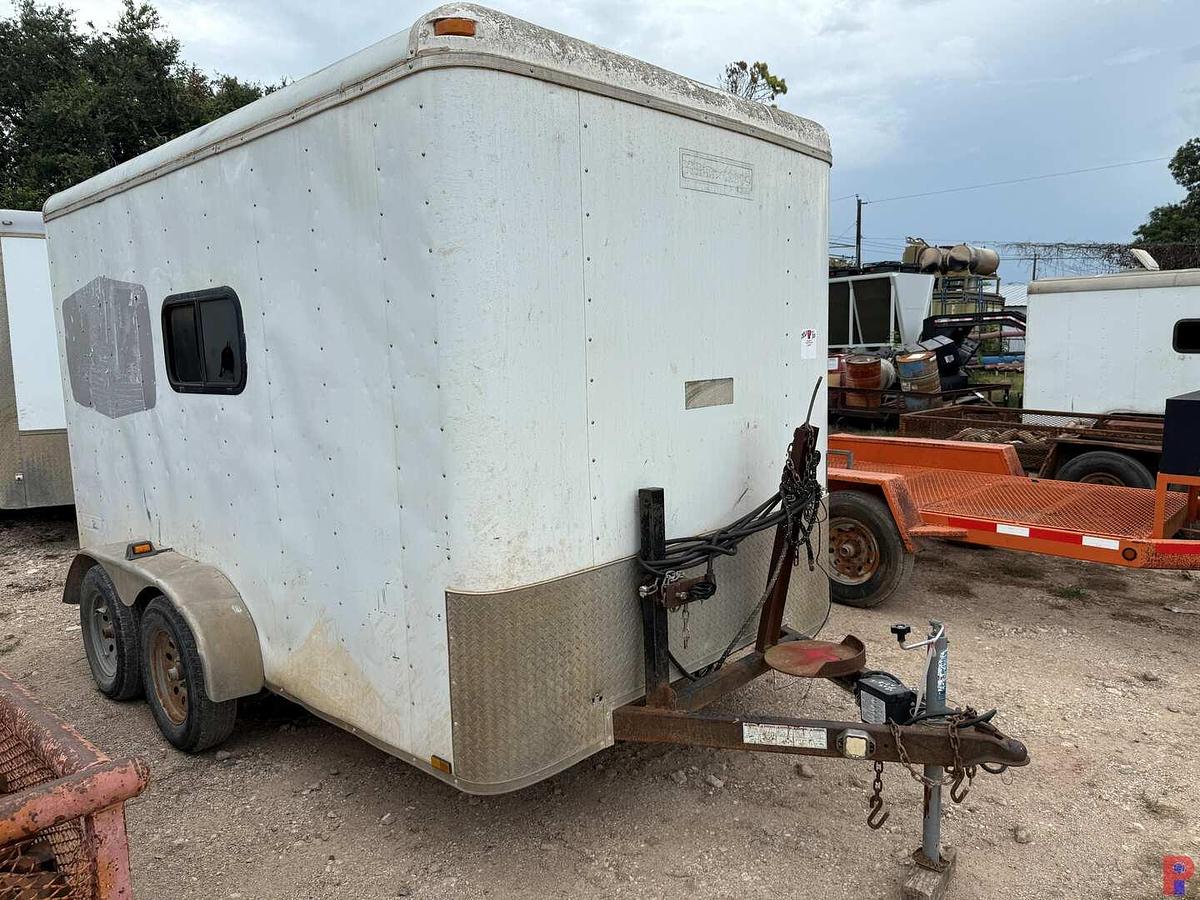 Used 2015 LARK UNITED 12’ T/A BUMPER PULL CREW / DOGHOUSE TRAILER