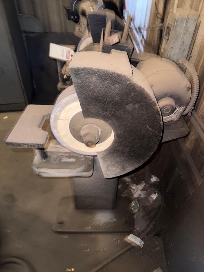 Used NORTH HAMPTON EMERY WHEEL CAME HD 12” DUAL STATIONARY GRINDER