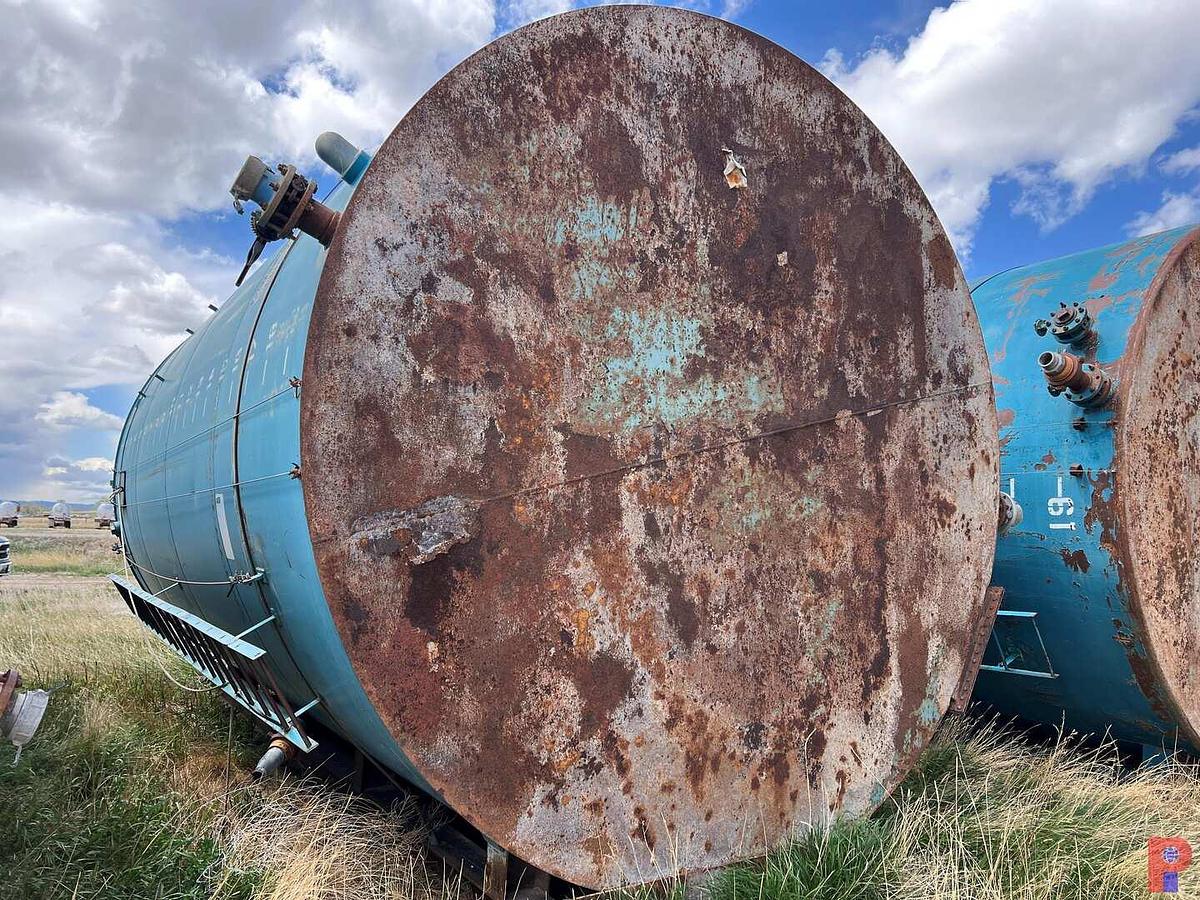 Used NATCO SKIDDED 12’DIAMETER X 20’H 400BBL VERTICAL STORAGE TANKP