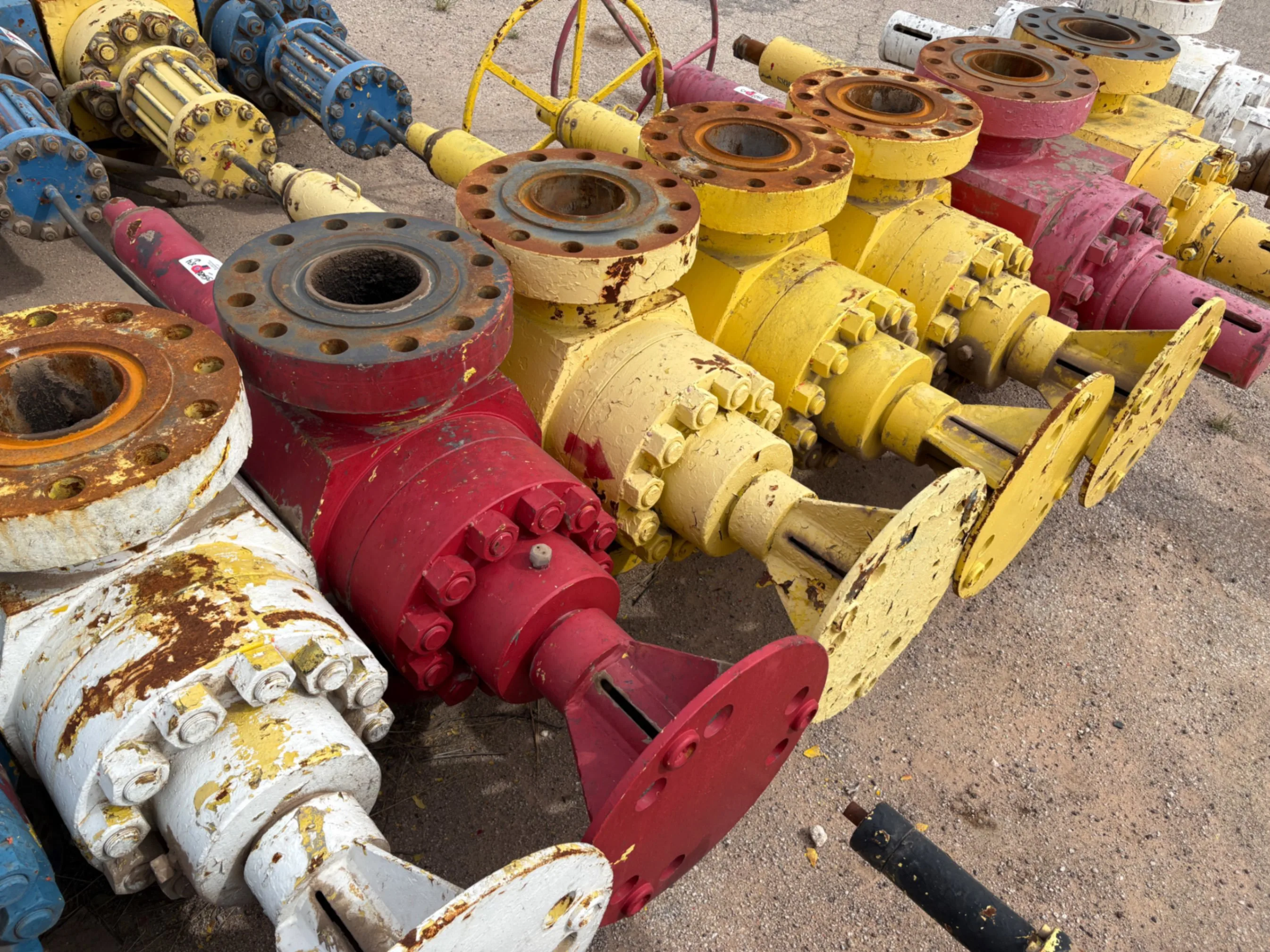 Used (4x$) (4) 7-1/16” frac valves