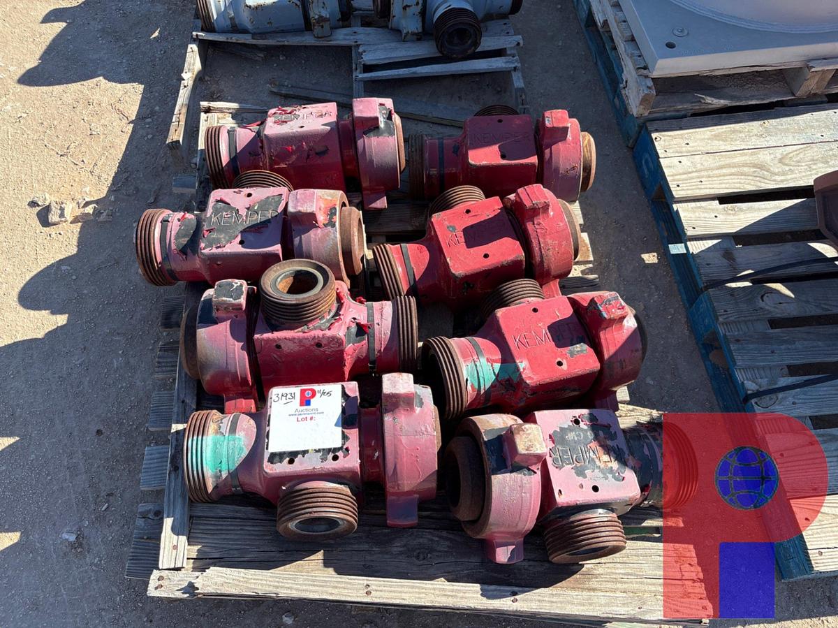 Used (8) KEMPER 4” 1502 “T” FITTINGS